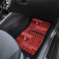 Louisiana Merry Christmas Car Mats Xmas Holiday Patterns - Wonder Print Shop