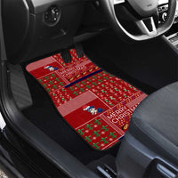 Louisiana Merry Christmas Car Mats Xmas Holiday Patterns - Wonder Print Shop