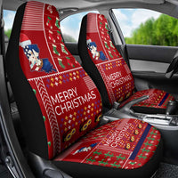 Louisiana Merry Christmas Car Seat Cover Xmas Holiday Patterns - Wonder Print Shop