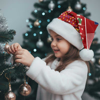 Louisiana Merry Christmas Santa Hat Xmas Holiday Patterns - Wonder Print Shop