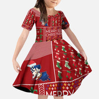 Louisiana Merry Christmas Family Matching Off The Shoulder Long Sleeve Dress and Hawaiian Shirt Xmas Holiday Patterns - Wonder Print Shop