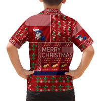 Louisiana Merry Christmas Family Matching Puletasi and Hawaiian Shirt Xmas Holiday Patterns - Wonder Print Shop