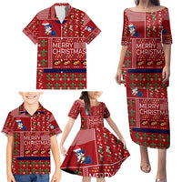 Louisiana Merry Christmas Family Matching Puletasi and Hawaiian Shirt Xmas Holiday Patterns - Wonder Print Shop