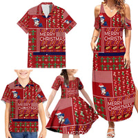 Louisiana Merry Christmas Family Matching Summer Maxi Dress and Hawaiian Shirt Xmas Holiday Patterns - Wonder Print Shop