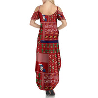 Louisiana Merry Christmas Family Matching Summer Maxi Dress and Hawaiian Shirt Xmas Holiday Patterns - Wonder Print Shop