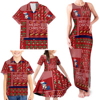 Louisiana Merry Christmas Family Matching Tank Maxi Dress and Hawaiian Shirt Xmas Holiday Patterns - Wonder Print Shop