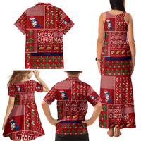 Louisiana Merry Christmas Family Matching Tank Maxi Dress and Hawaiian Shirt Xmas Holiday Patterns - Wonder Print Shop