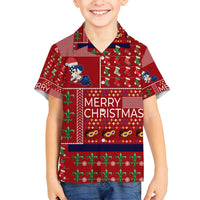 Louisiana Merry Christmas Family Matching Tank Maxi Dress and Hawaiian Shirt Xmas Holiday Patterns - Wonder Print Shop