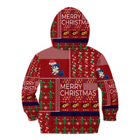Louisiana Merry Christmas Kid Hoodie Xmas Holiday Patterns - Wonder Print Shop