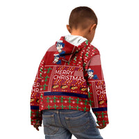 Louisiana Merry Christmas Kid Hoodie Xmas Holiday Patterns - Wonder Print Shop
