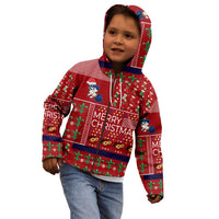 Louisiana Merry Christmas Kid Hoodie Xmas Holiday Patterns - Wonder Print Shop