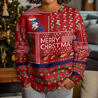 Louisiana Merry Christmas Kid Ugly Christmas Sweater Xmas Holiday Patterns - Wonder Print Shop