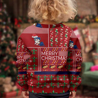 Louisiana Merry Christmas Kid Ugly Christmas Sweater Xmas Holiday Patterns - Wonder Print Shop