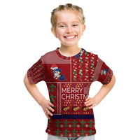 Louisiana Merry Christmas Kid T Shirt Xmas Holiday Patterns - Wonder Print Shop