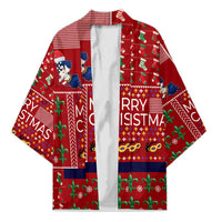 Louisiana Merry Christmas Kimono Xmas Holiday Patterns - Wonder Print Shop