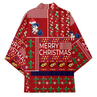 Louisiana Merry Christmas Kimono Xmas Holiday Patterns - Wonder Print Shop