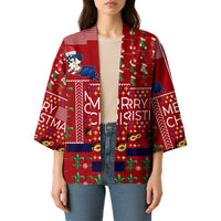 Louisiana Merry Christmas Kimono Xmas Holiday Patterns - Wonder Print Shop