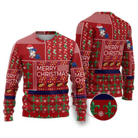 Louisiana Merry Christmas Ugly Christmas Sweater Xmas Holiday Patterns - Wonder Print Shop