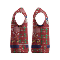 Louisiana Merry Christmas Knitted V-Neck Vest Xmas Holiday Patterns - Wonder Print Shop
