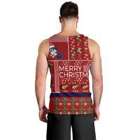 Louisiana Merry Christmas Men Tank Top Xmas Holiday Patterns - Wonder Print Shop