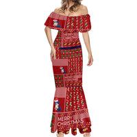 Louisiana Merry Christmas Mermaid Dress Xmas Holiday Patterns - Wonder Print Shop