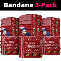 Louisiana Merry Christmas Neck Gaiter Xmas Holiday Patterns - Wonder Print Shop