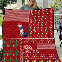 Louisiana Merry Christmas Quilt Xmas Holiday Patterns - Wonder Print Shop