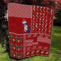 Louisiana Merry Christmas Quilt Xmas Holiday Patterns - Wonder Print Shop