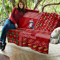 Louisiana Merry Christmas Quilt Xmas Holiday Patterns - Wonder Print Shop