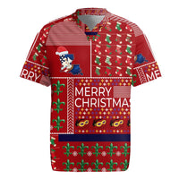 Louisiana Merry Christmas Rugby Jersey Xmas Holiday Patterns - Wonder Print Shop
