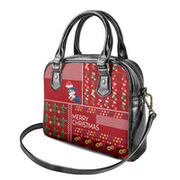 Louisiana Merry Christmas Shoulder Handbag Xmas Holiday Patterns - Wonder Print Shop