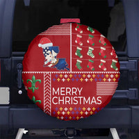 Louisiana Merry Christmas Spare Tire Cover Xmas Holiday Patterns - Wonder Print Shop