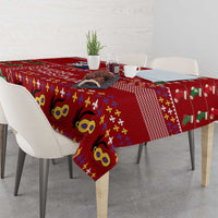 Louisiana Merry Christmas Tablecloth Xmas Holiday Patterns - Wonder Print Shop