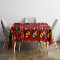 Louisiana Merry Christmas Tablecloth Xmas Holiday Patterns - Wonder Print Shop