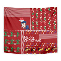 Louisiana Merry Christmas Tapestry Xmas Holiday Patterns - Wonder Print Shop