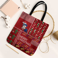 Louisiana Merry Christmas Tote Bag Xmas Holiday Patterns - Wonder Print Shop