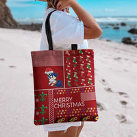 Louisiana Merry Christmas Tote Bag Xmas Holiday Patterns - Wonder Print Shop