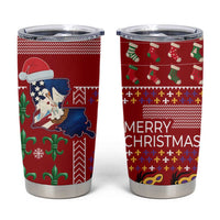 Louisiana Merry Christmas Tumbler Cup Xmas Holiday Patterns - Wonder Print Shop