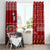 Louisiana Merry Christmas Window Curtain Xmas Holiday Patterns - Wonder Print Shop