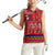Louisiana Merry Christmas Women Sleeveless Polo Shirt Xmas Holiday Patterns - Wonder Print Shop
