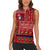 Louisiana Merry Christmas Women Sleeveless Polo Shirt Xmas Holiday Patterns - Wonder Print Shop