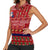 Louisiana Merry Christmas Women Sleeveless Polo Shirt Xmas Holiday Patterns - Wonder Print Shop