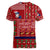 Louisiana Merry Christmas Women V-Neck T-Shirt Xmas Holiday Patterns - Wonder Print Shop