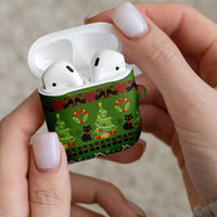 Love Black Cat Christmas AirPods Case Xmas Holiday Patterns - Wonder Print Shop