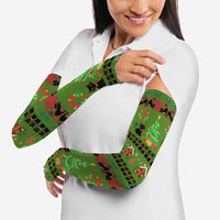 Love Black Cat Christmas Arm Sleeves Xmas Holiday Patterns - Wonder Print Shop