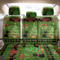 Love Black Cat Christmas Back Car Seat Cover Xmas Holiday Patterns - Wonder Print Shop