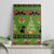 Love Black Cat Christmas Canvas Wall Art Xmas Holiday Patterns - Wonder Print Shop