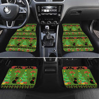 Love Black Cat Christmas Car Mats Xmas Holiday Patterns - Wonder Print Shop