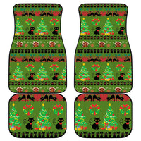 Love Black Cat Christmas Car Mats Xmas Holiday Patterns - Wonder Print Shop