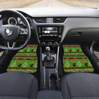 Love Black Cat Christmas Car Mats Xmas Holiday Patterns - Wonder Print Shop